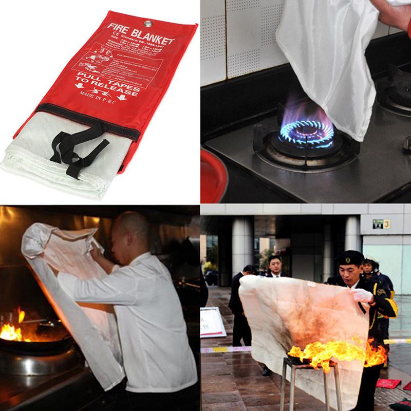 VERZEGELDE HOME SAFETY FIRE DEKEN BESCHERMING 1 M X 1 M