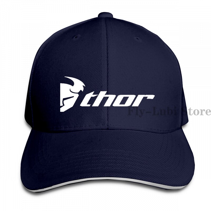 Thor Motocross Baseball cap men women Trucker Hats adjustable cap: 1-Navy