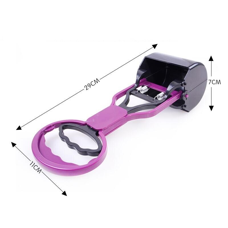 Recogedor de mascotas de 28 cm de largo, utensilio para recoger excrementos, pala con mango para limpiar residuos de animales, perros, cachorros, recolector de gatos al aire libre, herramientas de limpieza