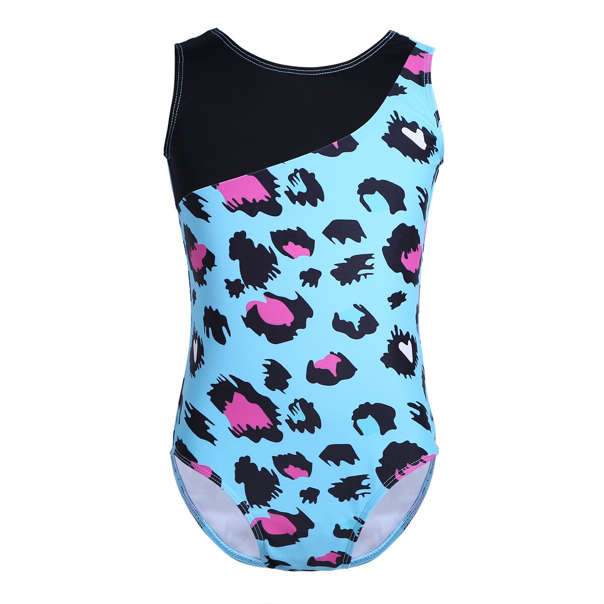 Vêtements pour enfants, justaucorps sans manches pour filles, combinaison de danse, gymnastique, entraînement sur scène,: Blue / XXL