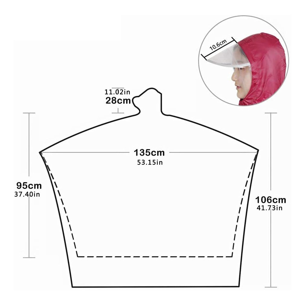 Impermeabile per moto elettrico mantella impermeabile resistente tutto'usura poncho Oxford traspirante giacca da bicicletta per uomo e donna