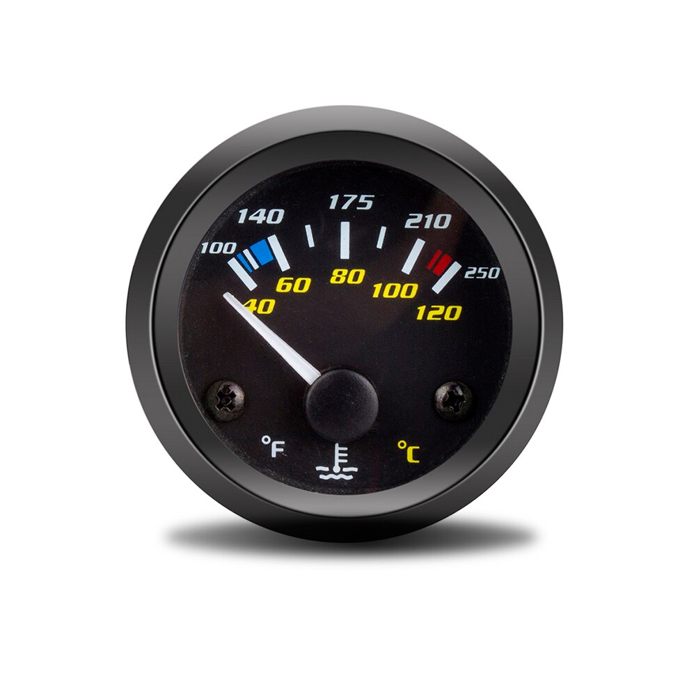 52Mm Water Temp Gauge Sensoren Digitale Tacho Gauge Voltmeter Toerenteller Olie Druk Gauge Volt Water Temperatuur Meters Spanning: Water temp gauge CF