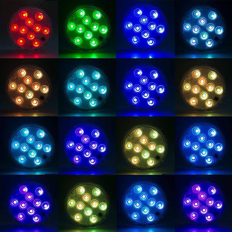 Aquarium Kleurrijke Verlichting Voor Decoratie Water Led Dompelpompen Onderwater Aquarium Licht Draadloze Dompelpompen Vijver Verlichting