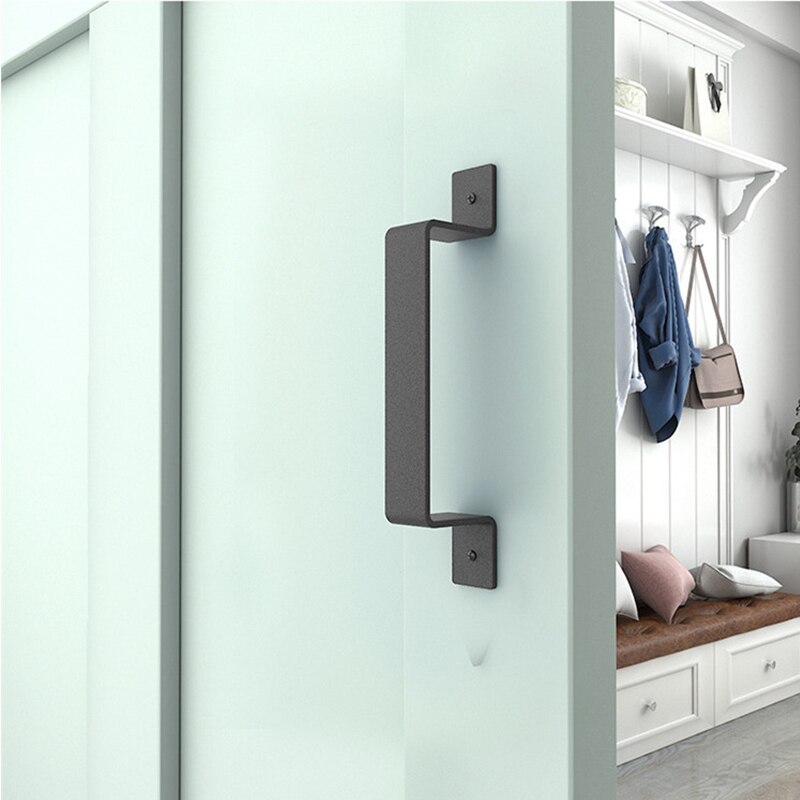 Sliding Barn Door Handle Pull Flush Recessed Wood Door Handle Furniture Hardware For Cabinet Cupboard Interior Door