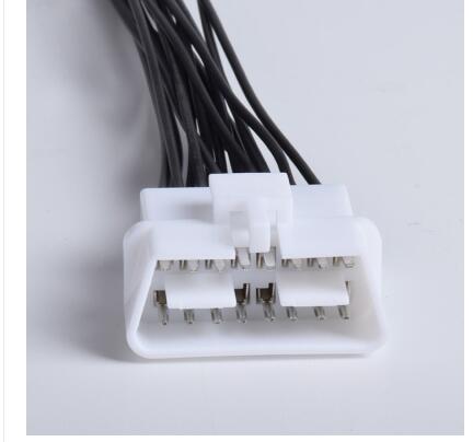 Auto Obd Diagnose Stekker Met Kabel Vrouwelijke Voeding Test OBD2 16Pin Vrouwelijke Connector Voor Toyota Kia Vw: male connector A