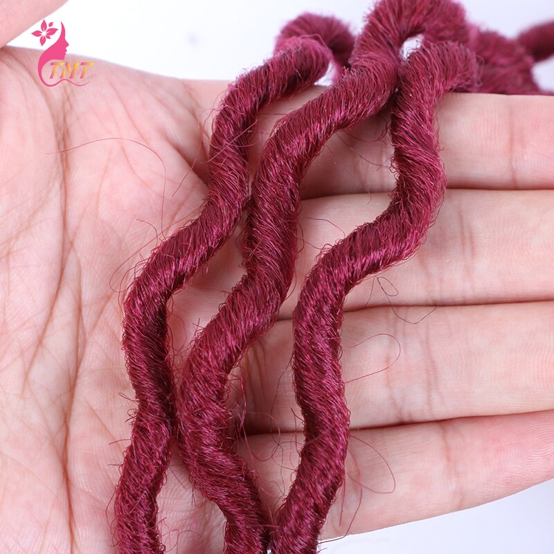 18" Faux Locs Curly Ends Crochet Hair Synthetic River Goddess Locs passion Twist Braiding Hair Extensions Faux Locs Curly Braids