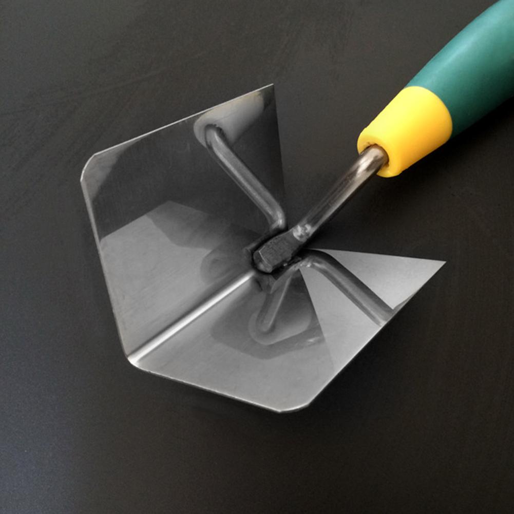 Drywall Corner Tool Flexes for Perfect 90 Degree Corner High Grade Stainless Steel Sheetrock Corner Trowel Ergonomic Grip