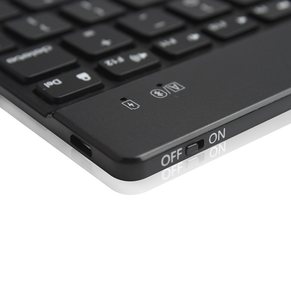 Zienstar Russian Wireless Keyboard Bluetooth with 7 Colors Backlit for IPAD,MACBOOK,LAPTOP, Computer PC and Tablet