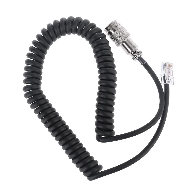 8Pin to RJ-45 Modular Plug Mic Cable Adapter for Yaesu Microphone MD-200 MD-100