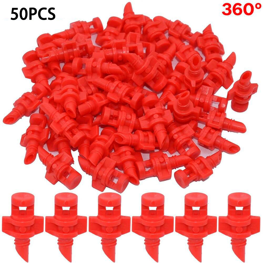 100PCS 90° 180° 360° Angle Simple Refraction Nozzle Sprinkler Head Garden Fruit Tree Irrigation Mist Sprayer: 50PCS 360 Degree