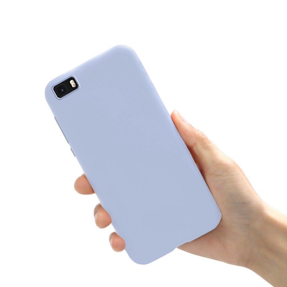 Funda de silicona mate para Huawei P8 Lite, P8 Lite, P8Lite , ALE-L21, 5,0": Purple