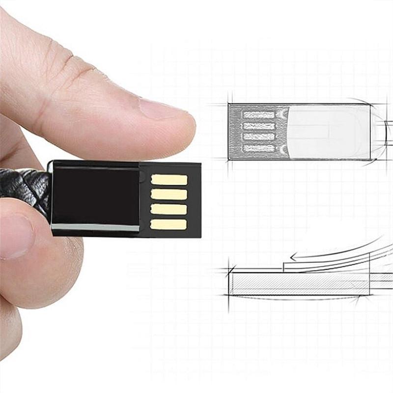 Câble micro USB type-c de 22cm pour recharge/Iphone/Android/ios