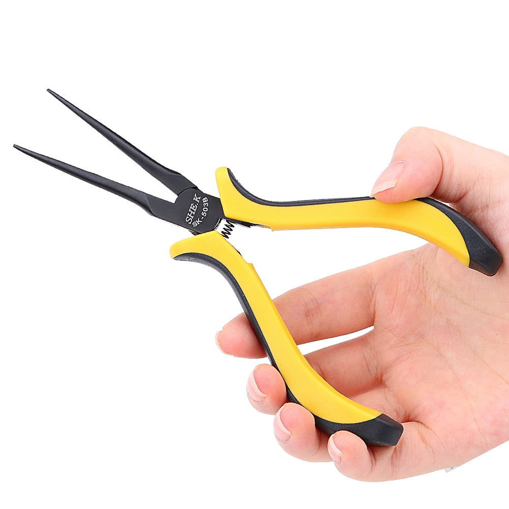 DIYWORK Long Nose Plier Forceps Repair Hand Tool Needle Nose Plier
