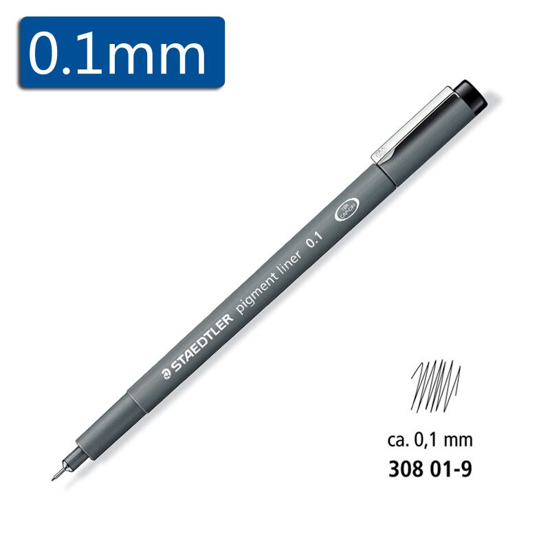 STAEDTLER Needle Pens 308 Waterproof Drawing Liners Sketching Art Marker Stroking Drawing Manuscript Student Artist: 01