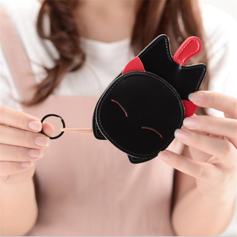 3 kolor kot kreskówkowy etui na klucze kobiety brelok organizator torba kobieta klucz samochodowy dziewczyna gospodyni dobrej jakości brelok przypadku