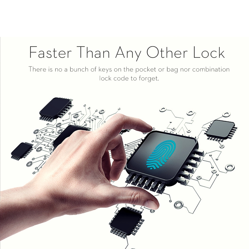 Tuya-cerradura inteligente con huella dactilar para el hogar, dispositivo de cierre de puerta con Bluetooth y huella dactilar, resistente al agua IP65, recargable por USB, de seguridad sin llave
