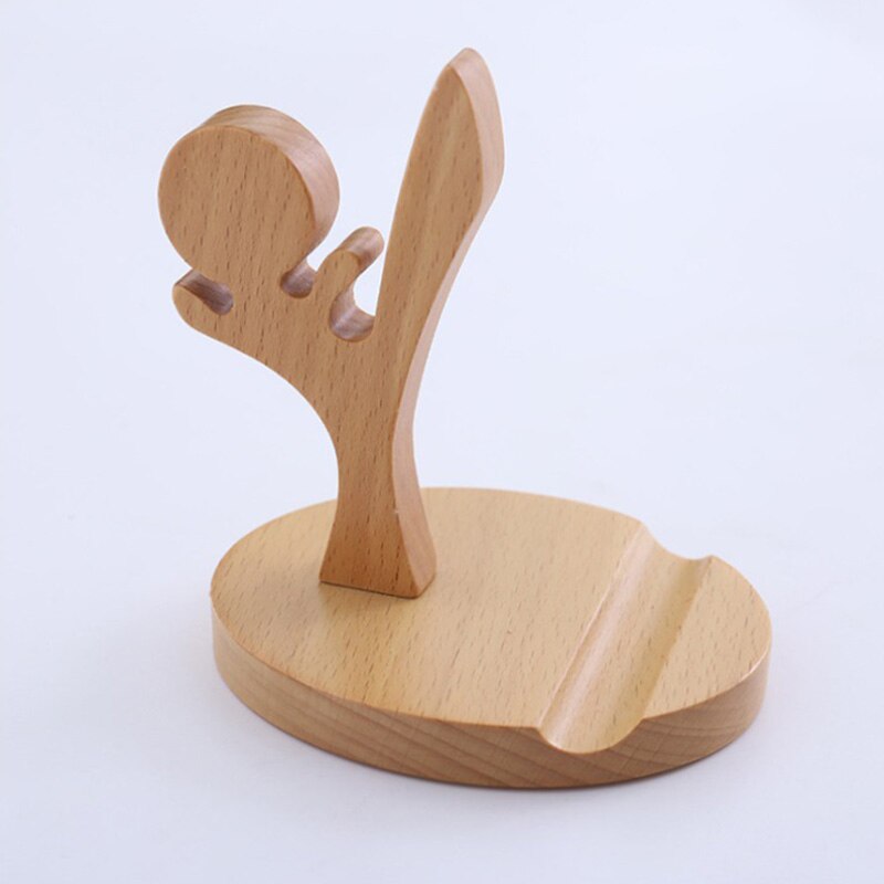 Universele Unieke Houten Kufung Stijl Gsm Houder Stand Beugel Voor Iphone Voor Samsung Voor Xiaomi Smartphones Draagbare