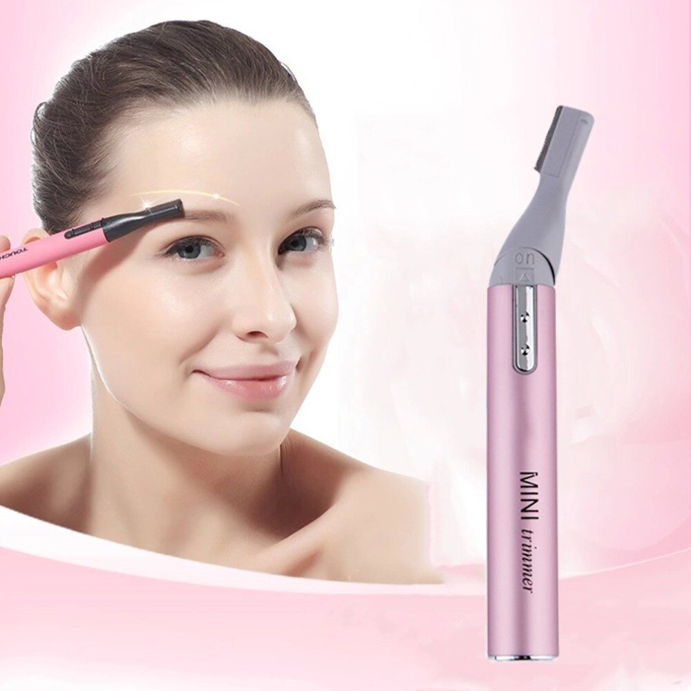 Elektrische Wenkbrauw Trimmer Dame Scheerapparaat Benen Wenkbrauw Shaper Trimmer Mini Hair Remover Tool Epilator Draagbare Voor Reizen Thuis