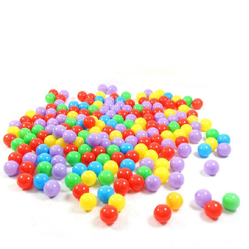 100 stk farverig kugle blød plast havkugle sjov baby børn svømmer pit pool legetøj