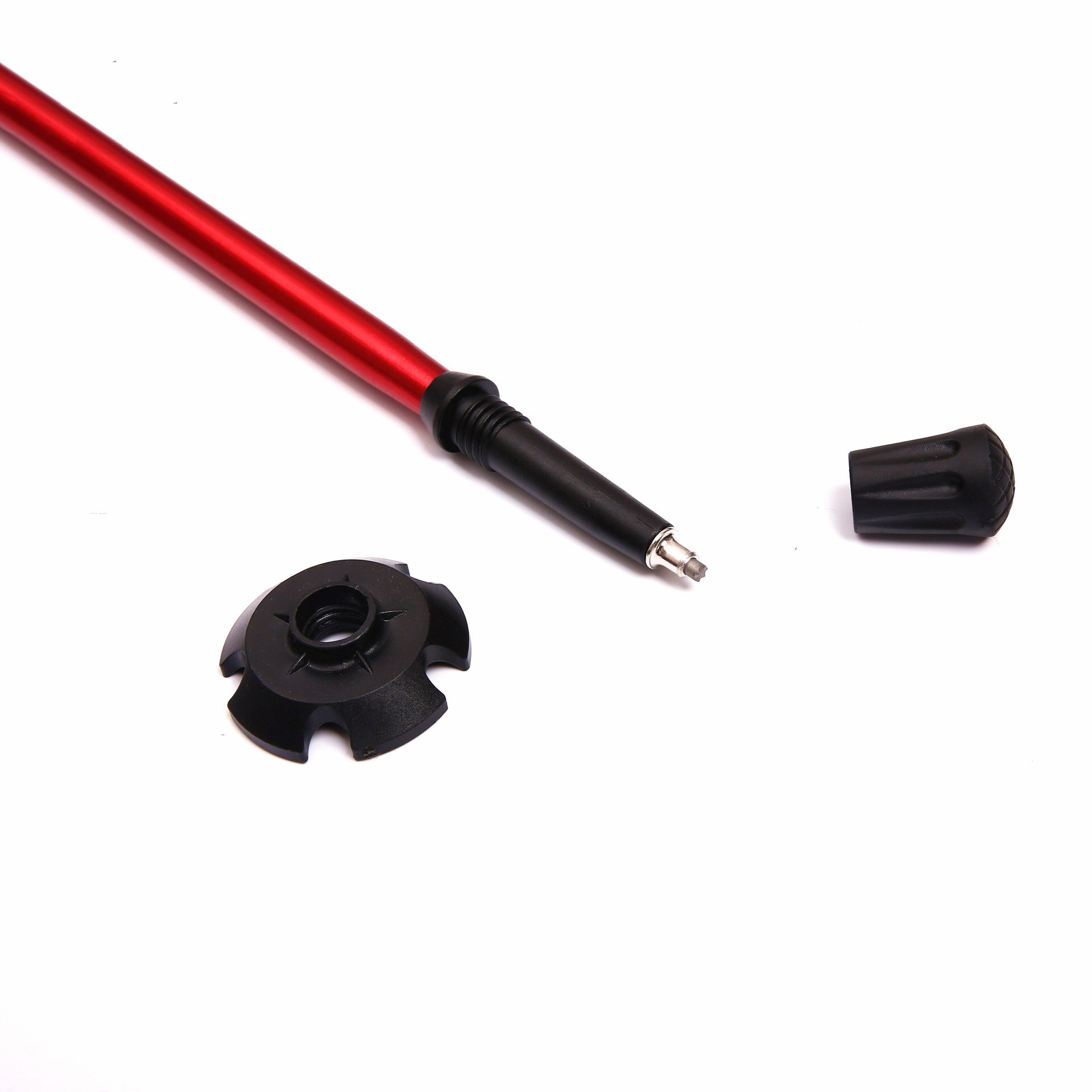 Walking Stick 37-138cm 5 Section Aluminum alloy Foldable Mountain-climbing Crutch Outdoor Hiking Stick