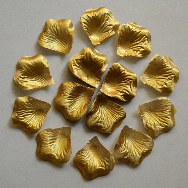Pétalos de rosa de seda, 9 colores, decoración de de cumpleaños, boda, confeti, 500 unidades