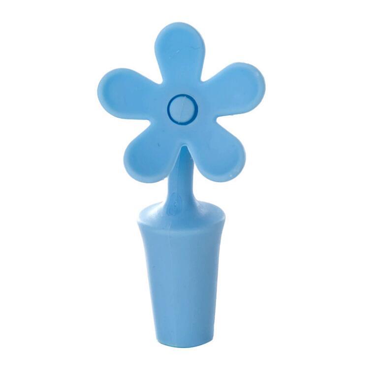 Tapón tapa para botella de corcho de silicona, tapón de corcho colgante para cerveza, vino, tapón de corcho, tapón perfecto antipérdida, herramientas de cocina para el hogar 1 unidad: Blue