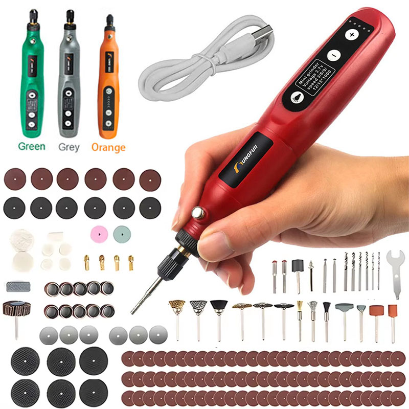 5-biegowy Regulowany Bezprzewodowy Piórkowy Grawerka Szlifierka Wiertarka Elektryczna robić Cięcia Polerowania Wiercenia Narzędzie Obrotowe z Akcesoriami Dremel