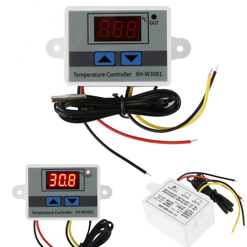 Controlador de temperatura Digital 10A, termostato de microordenador, interruptor de sonda 220V, interruptor de Control de termostato Digital multifuncional