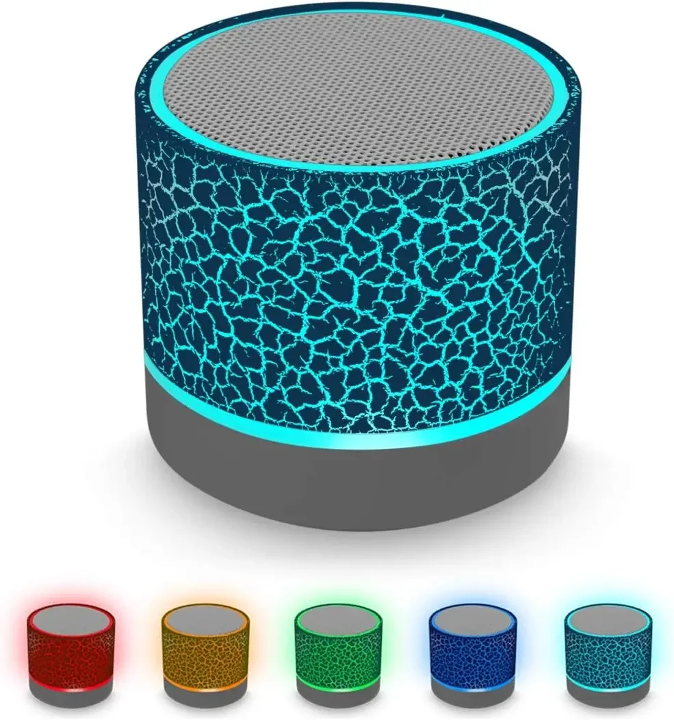 2024 neueste neue Mini-Crack Bluetooth Audio tragbare Plug-in Subwoofer Sound LED Licht drahtlose Lautsprecher