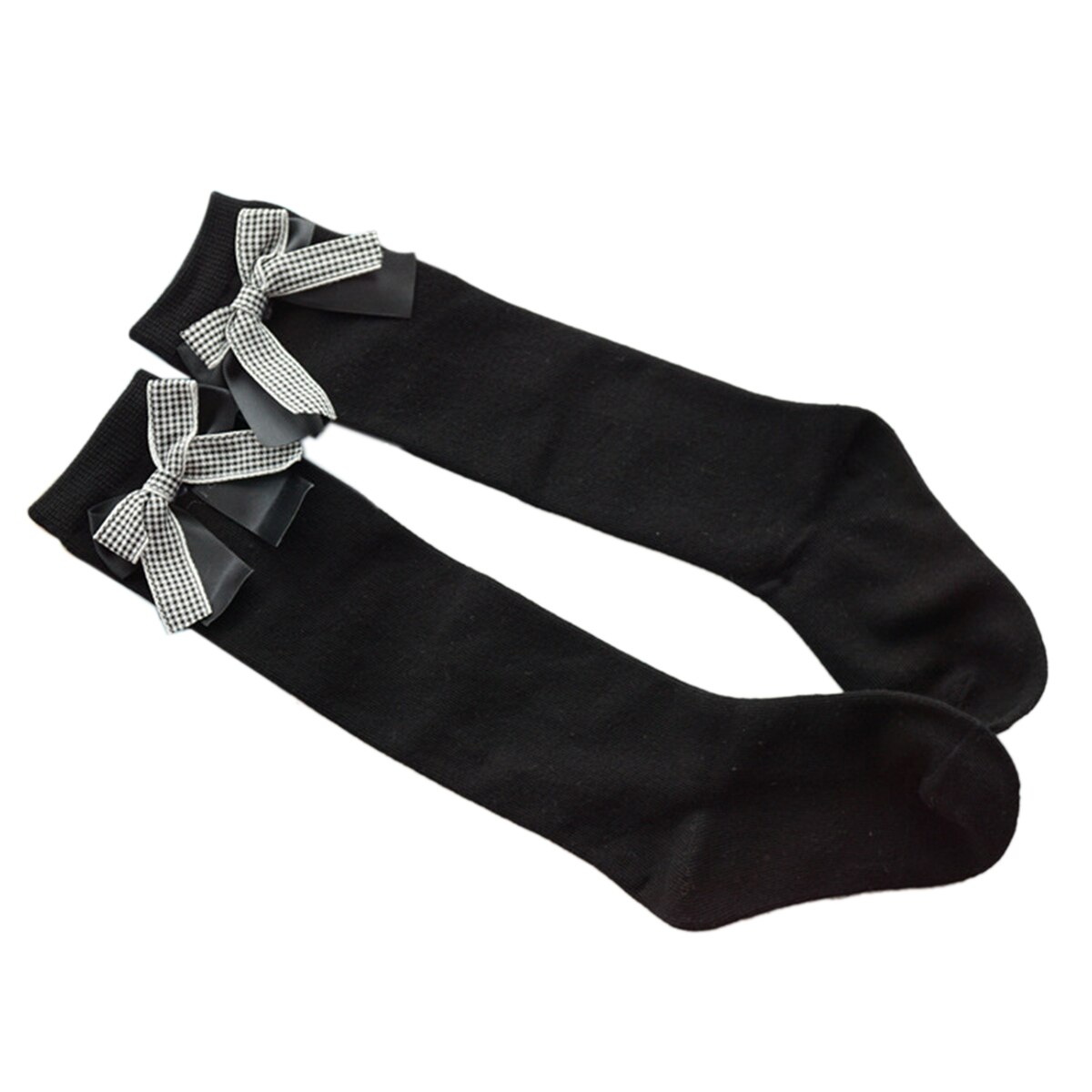 Kinderen Kid Meisjes Effen Kniekousen Peuter Meisje Boog Knoop Herfst Winter Leuke Katoen Antislip Sokken Been warmer 3-10Y