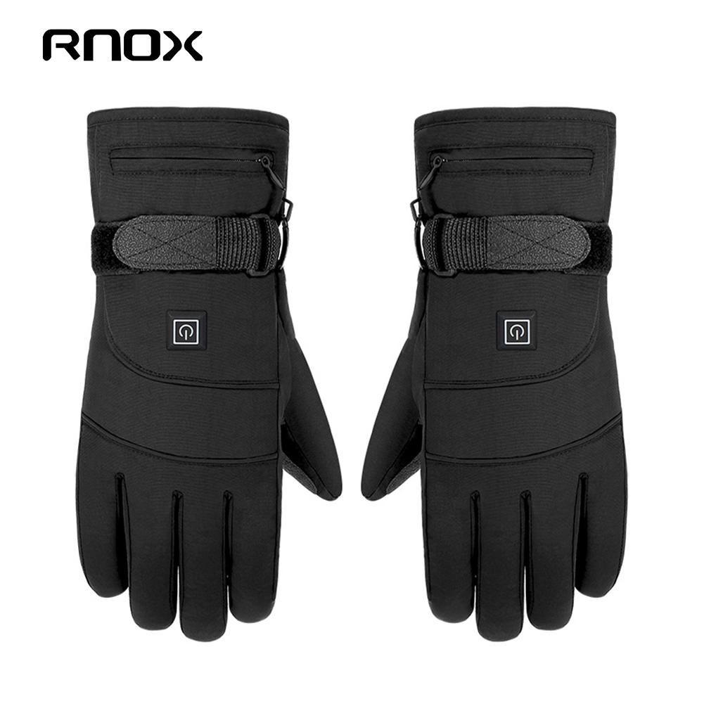 Verwarmde Handschoenen 3.7V Oplaadbare Batterij Aangedreven Elektrische Verwarmde Handschoenen Touch Screen Verwarming Hand Rijden Handschoenen Skiën Handschoenen: A1 no battery