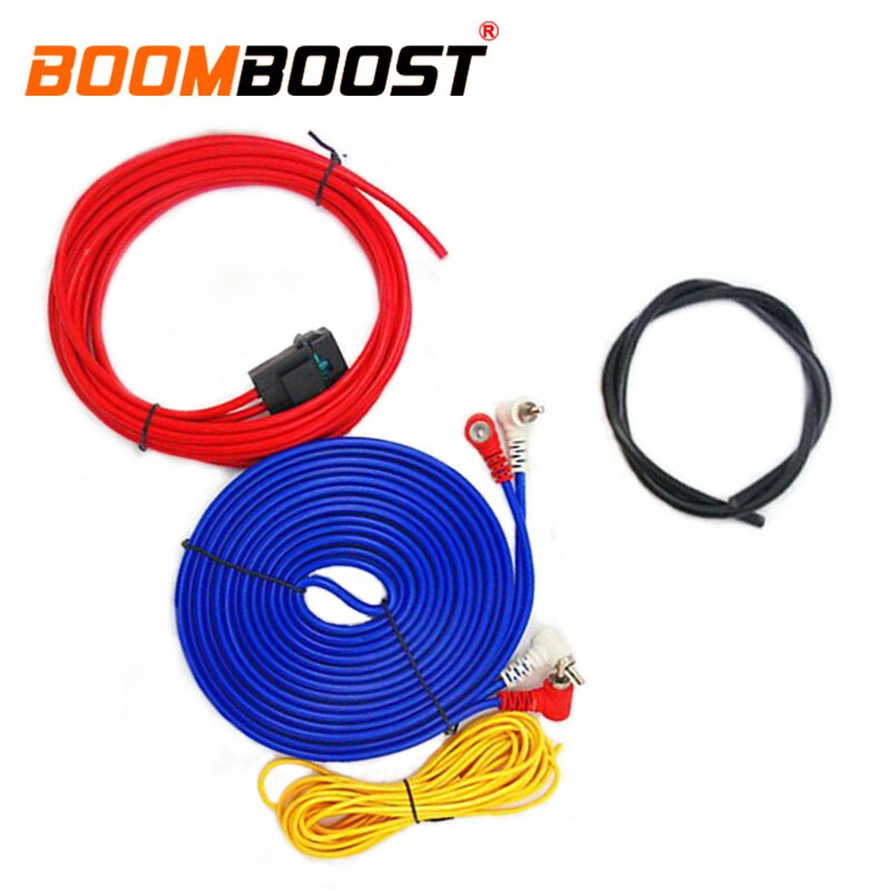Amplifier Subwoofer 60W 4m length Speaker Installation Wires Cables Kit Car Audio Wire Wiring