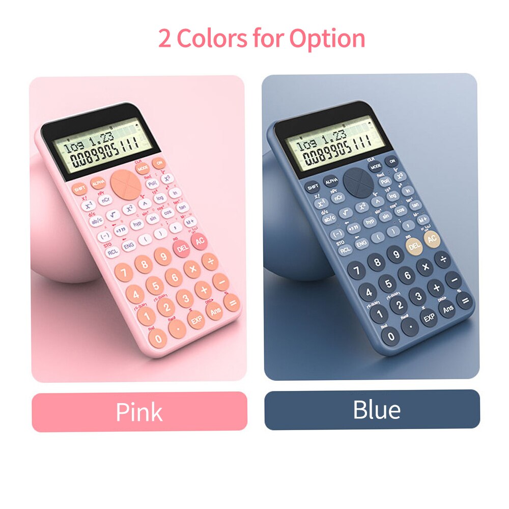 Portable Multi-functional Scientific Calculator with 2 Line Display 240 Functions Mathematics Calculating Tool