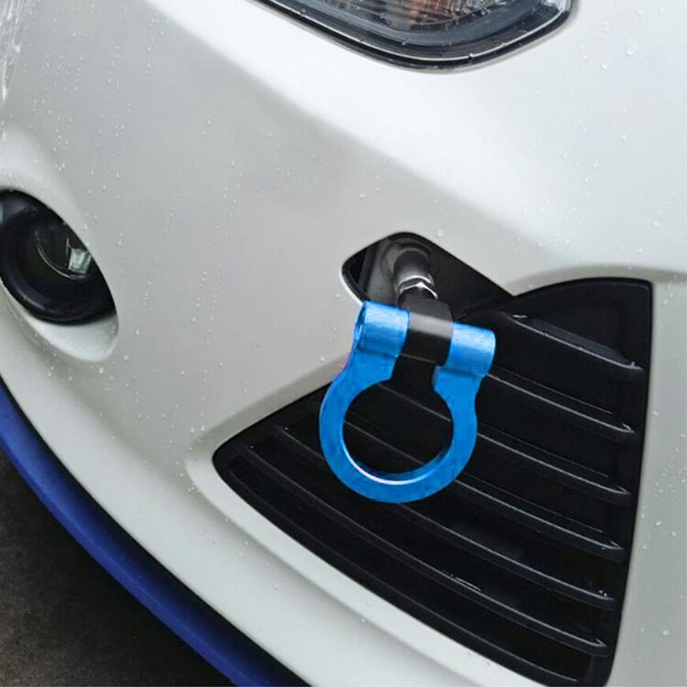 Racing Tow Hook Practical Blue Folding High Strength Racing Tow Hook Ring for Vehicle Car Tow Hook Bumper Tow Ring