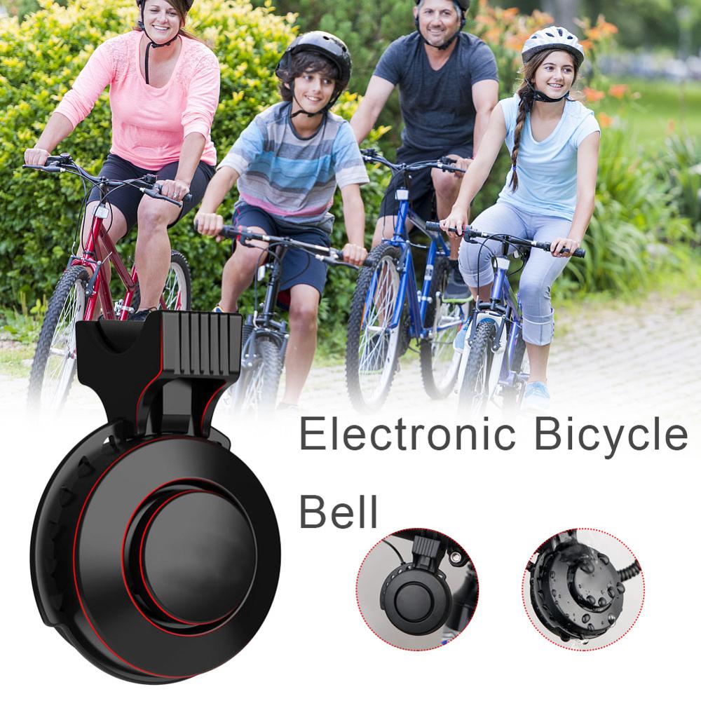 Electric Bicycle Bell USB Rechargeable Universal MTB Road Bicycle Accessories Cycling Supplie 100dB Electronic Bell