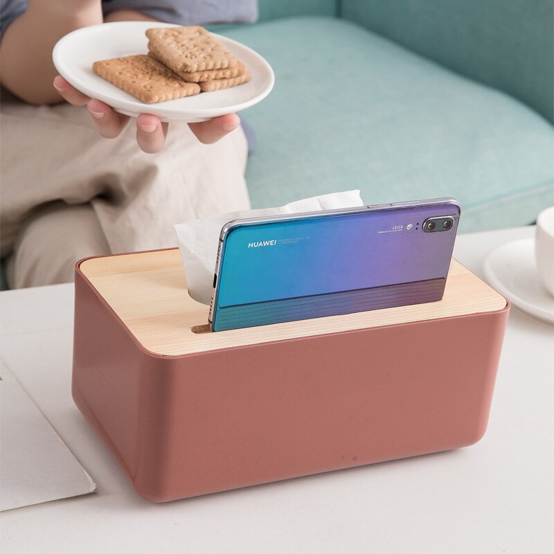 Herramientas de decoración de estilo nórdico caja de pañuelos de plástico, caja de pañuelos de papel, soporte para Decoración de mesa para el hogar, suministros para el hogar