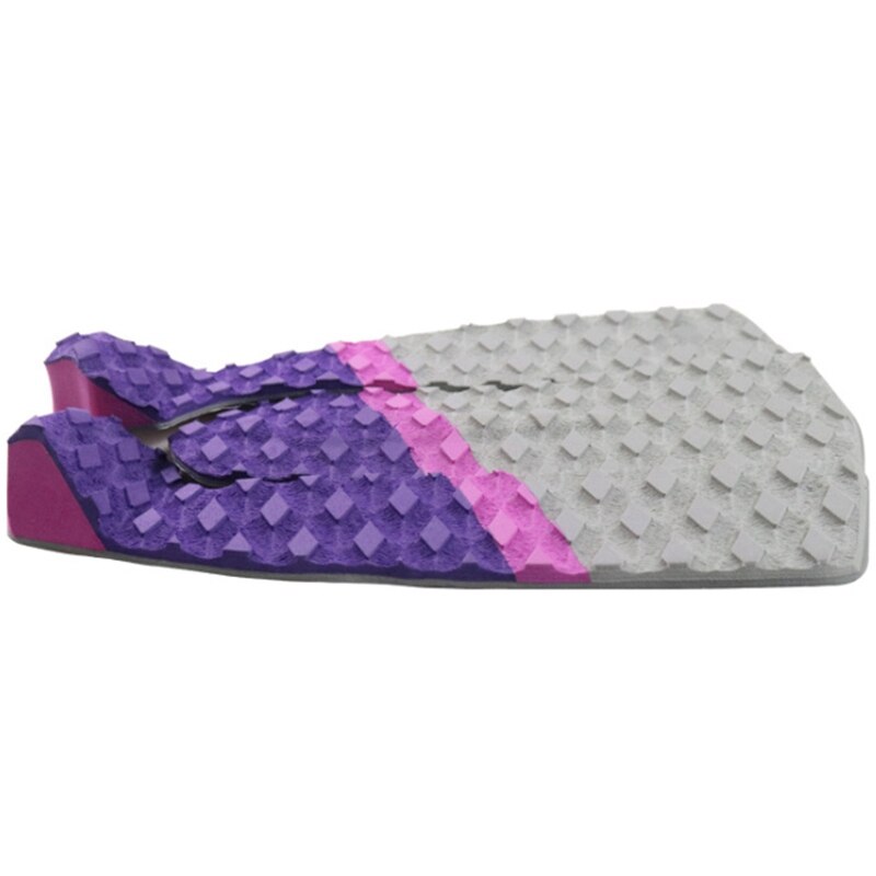 Surfebrett trekkraft pad  - 3 deler surfebrett og skimboard trampefot pad - maksimalt spark hale dekk grep for surfing
