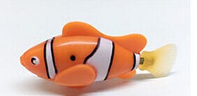 groß Aktiviert Batterie angetrieben Fisch Spielzeug Fisch fisch Panzer Aquarium Ornamente Dekorationen: Orange