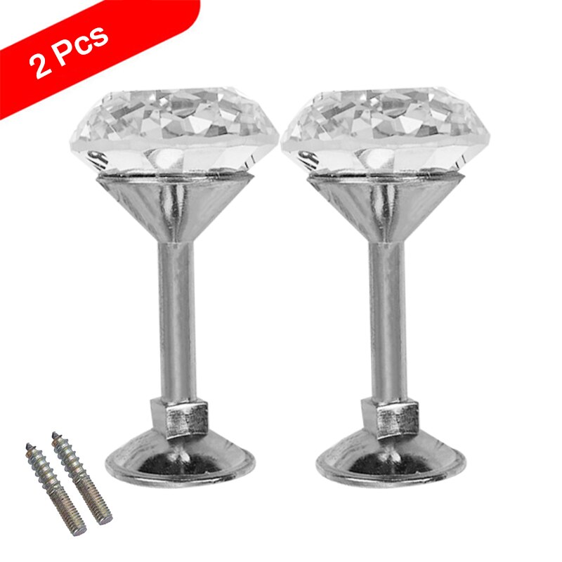 Solid Luxury Crystal Glass Curtain Holdback Wall Tie Back Hooks Hanger Holder Curtain Wall Hooks 2pcs: 5 2pcs