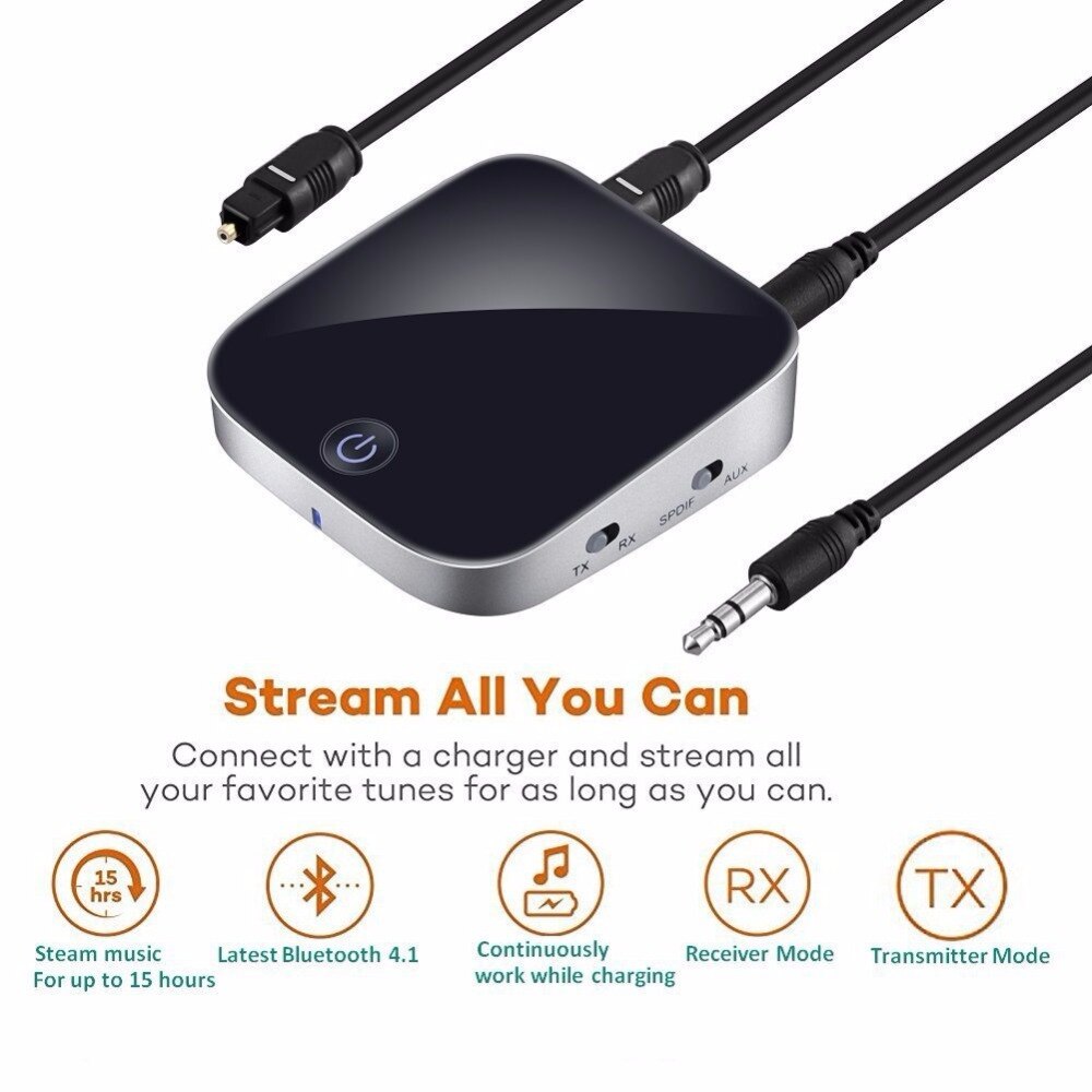 APT-X 2in1 Bluetooth 4.1 Audio transmitter&amp;Receiver for Sound System Receptor Bluetooth Receiver&amp;sender bluetooth speaker BH029S