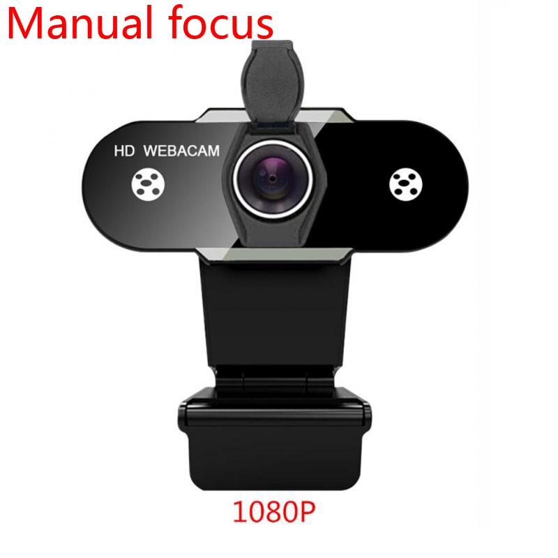 2K Webcam Full Hd 1080P Computer Camera Met Stofkap Webcam Voor Webcast Video Conferentie Webcam 1080P Camara Web Para Pc: 1080p no autofocus