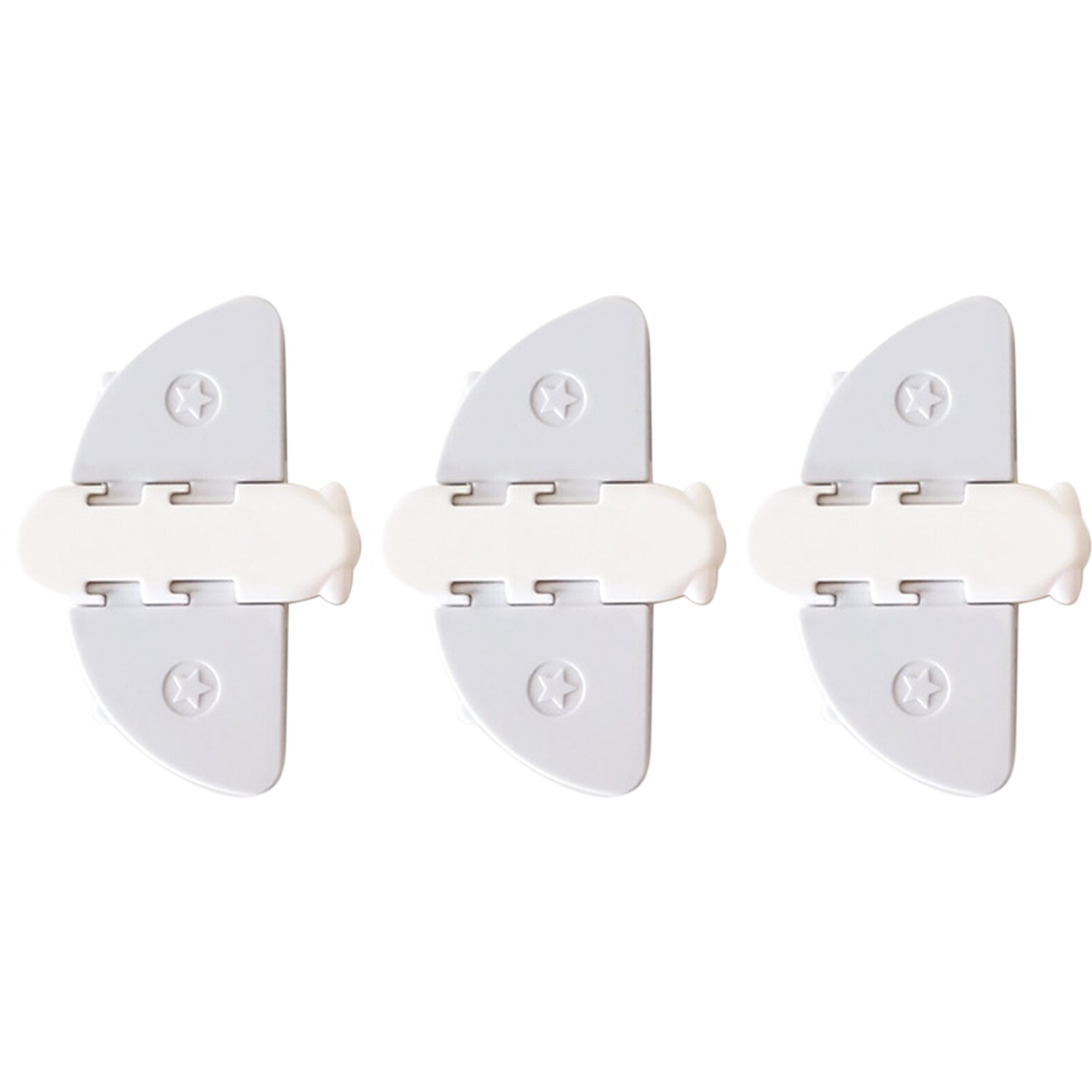 3pcs Latch Closet Safety Cupboard Sliding Door Lock Home Self Adhesive Wardrobe Stopper School Baby Proof Glass Window For Child