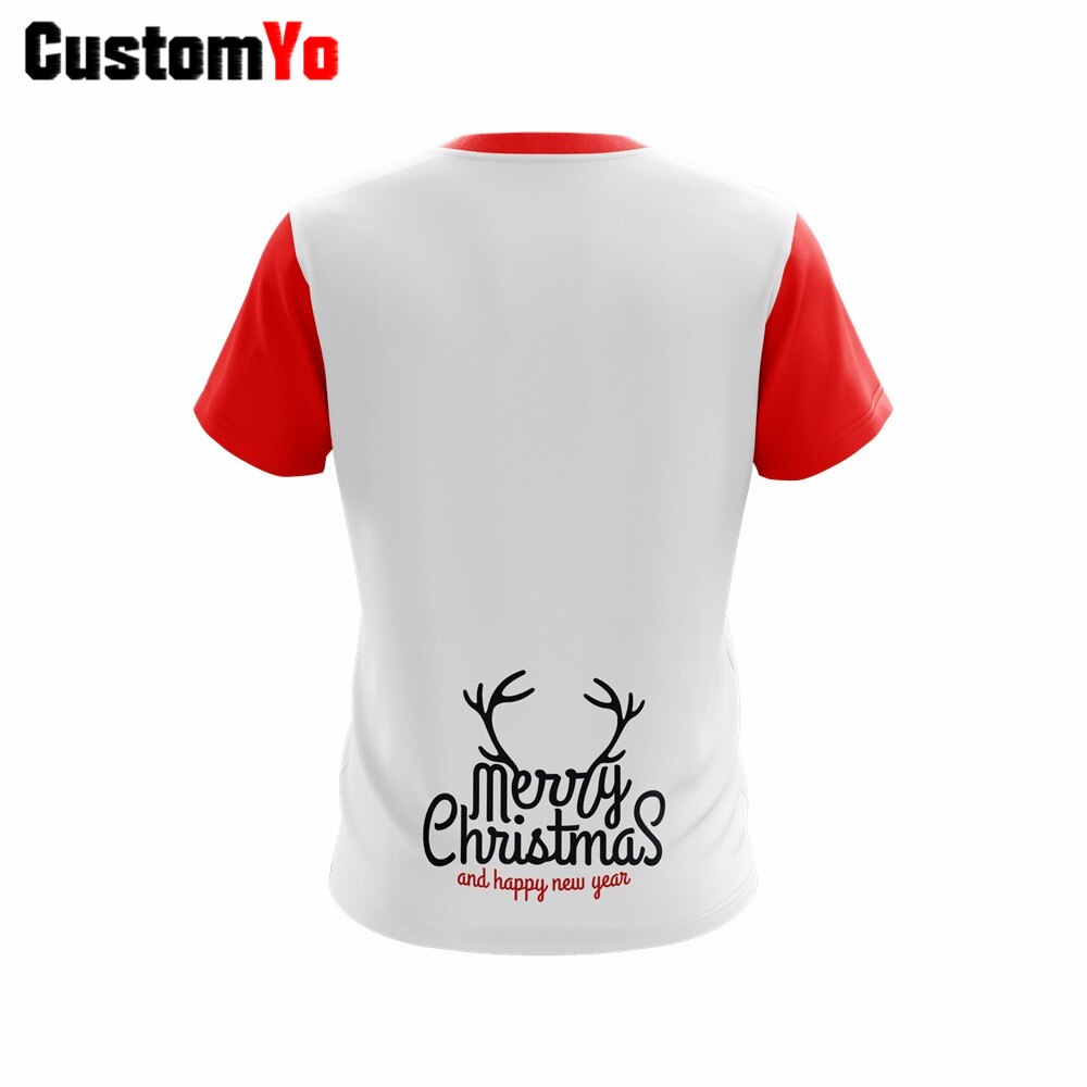 Profession Custom Christmas T-shirt Activity Short Sleeve Polyester Uniforms