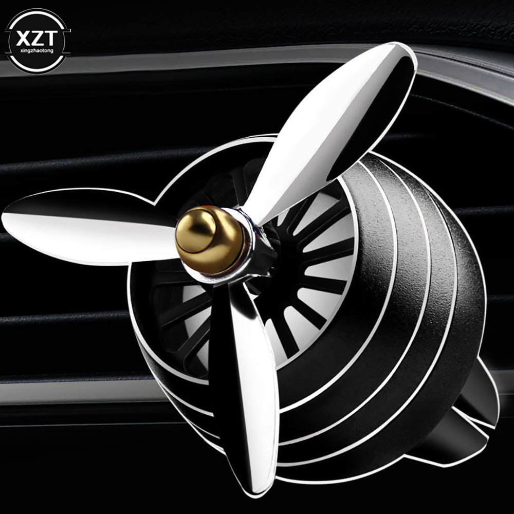 Ambientador de Perfume para coche, Clip de salida de aire para coche, Mini Clip de Perfume de aire acondicionado LED, Perfume de aromaterapia fresco, accesorio para coche: Negro