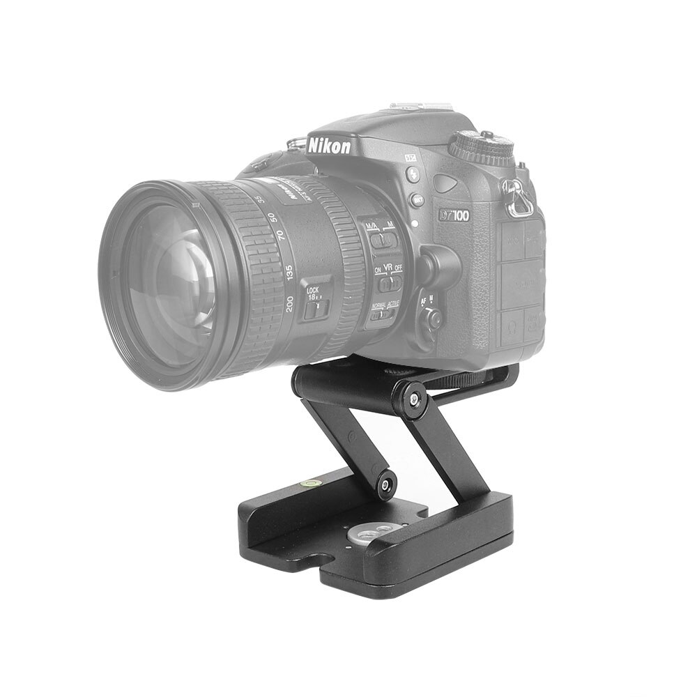 Hdrig Z Flex Tilt Statief Hoofd Vouwen Z Tilt Hoofd Quick Release Plaat Stand Mount Waterpas Voor Dslr Camera 'S telefoons