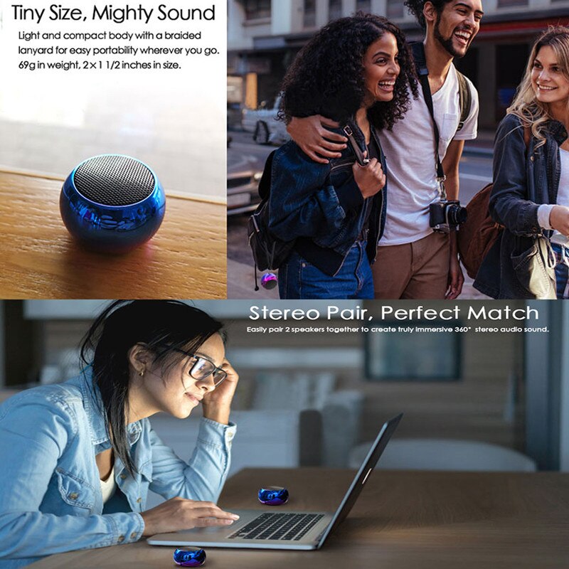 Home Theater Subwoofer Mini Bluetooth Portable Speakers True Wireless Powerful Bass Stereo Sound Speaker Columns Not Sound bar
