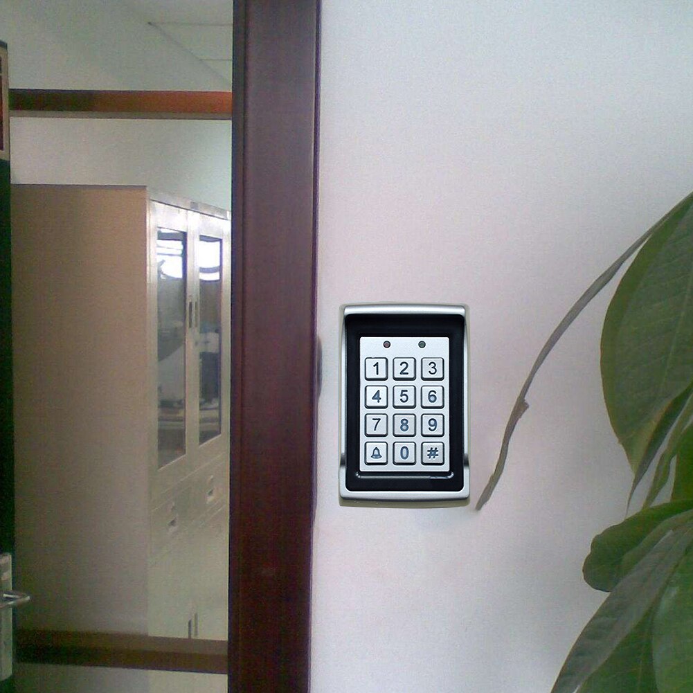 Toegangscontrole Waterdichte Elektronische Thuis Deur Entry Veiligheid Bescherming Kaart Wachtwoord Toetsenbord Led Backlight Digitale Aluminiumlegering