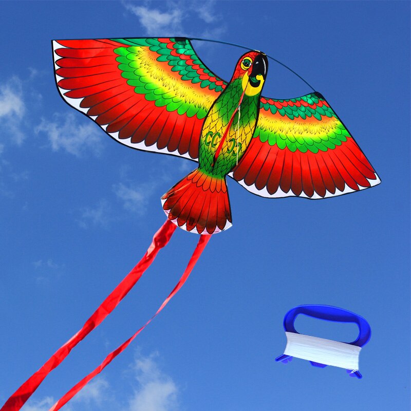 Outdoor Fun Sports 110cm/43inches Parrot Kite/ Animal Kites With Handle & Line Good Flying