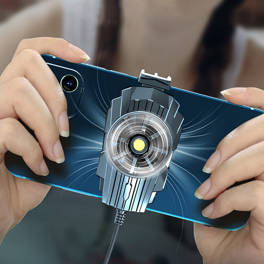 Handy-live-übertragungskühler mit ladekabel für smartphones, gaming-handys, , 4.7-7.5- zoll-handy-wärmeabstrahlungs-lüfter