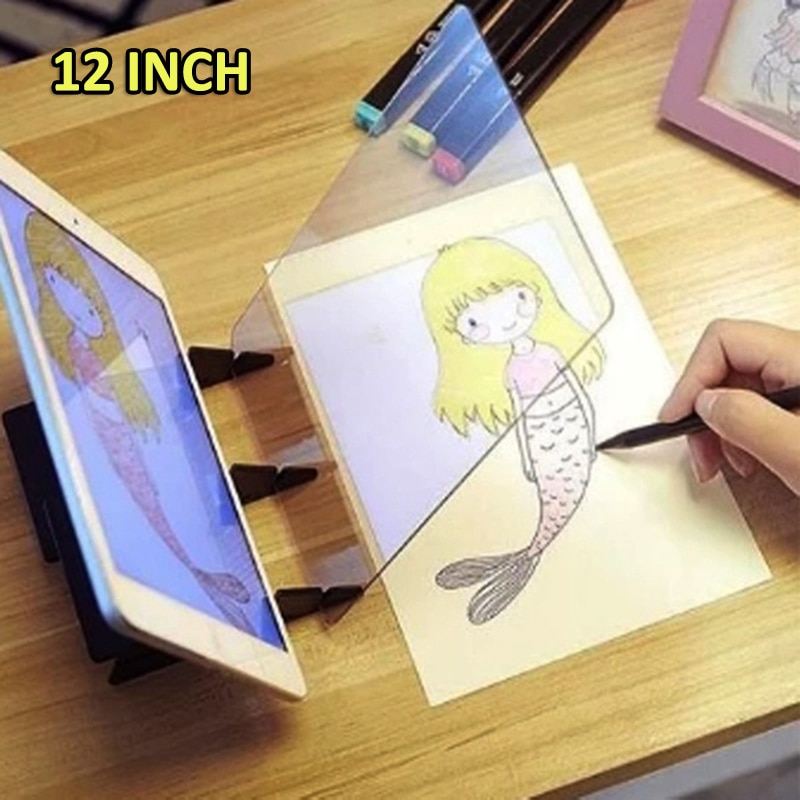 12Inch Optical Imaging Drawing Board Plotter Sketch Wizard Tracing Drawing Board Painting Mirror Plate Copy Table Draw Projector